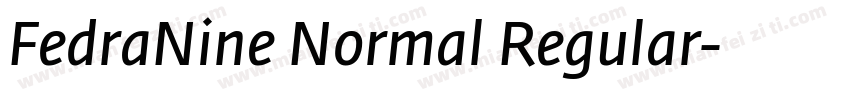 FedraNine Normal Regular字体转换